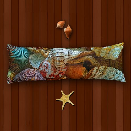 Colorful Abstract Seashells Body Pillow