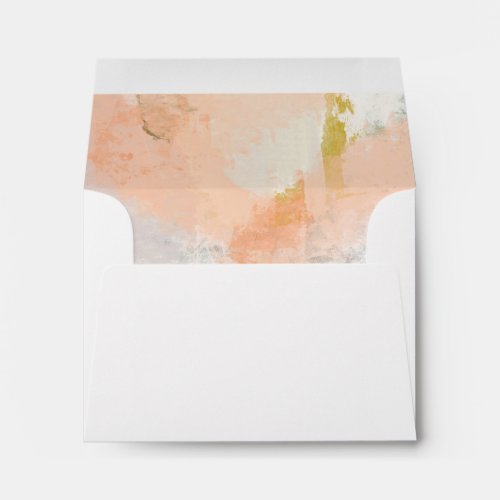 Colorful Abstract Self Addressed RSVP Envelope