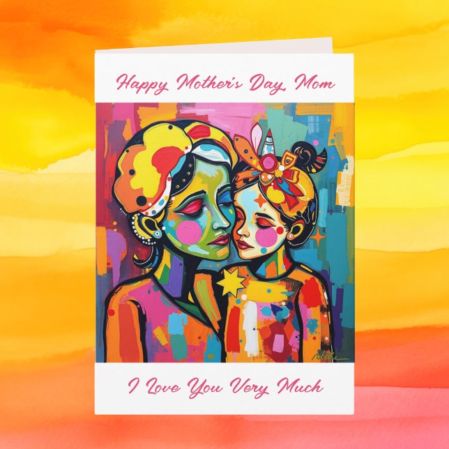 Colorful Abstract Sentimental Mother's Day Card (Creator Uploaded)
