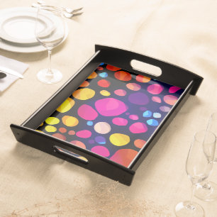 Colorful Abstract Serving Tray