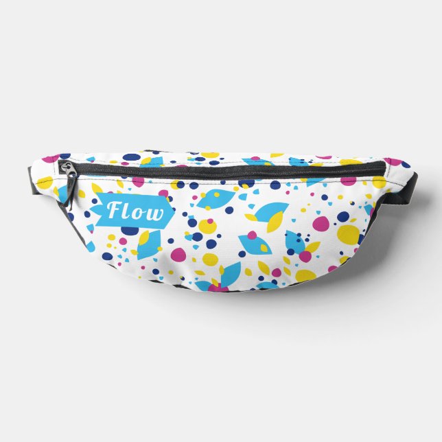 Colorful abstract shapes. fanny pack (Lay Down)