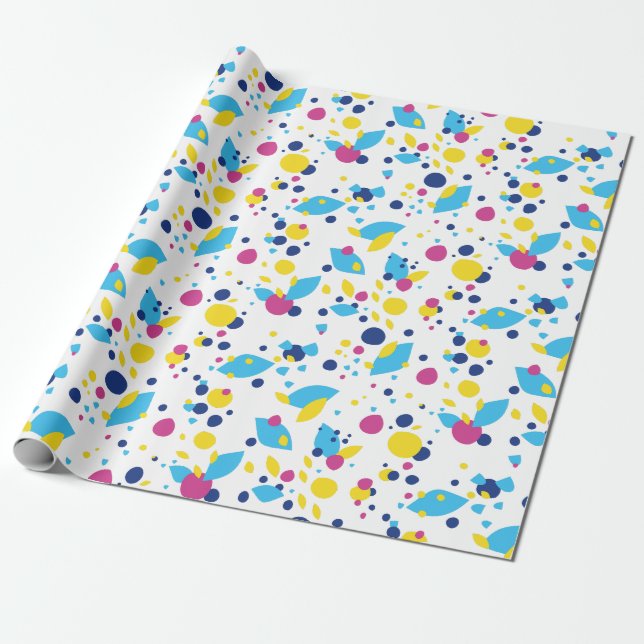 Colorful abstract shapes. wrapping paper (Unrolled)