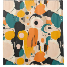 Colorful Abstract Shower Curtain
