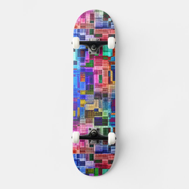Colorful Abstract Skateboard (Front)