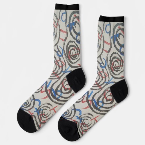 Colorful Abstract Socks