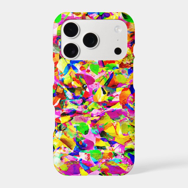 Colorful Abstract Spectrum Pattern Iphone Case (Back)