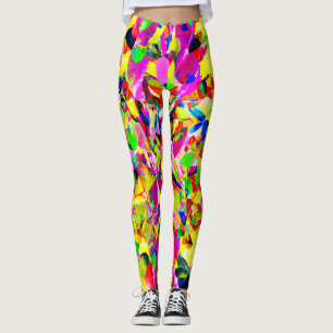 Colorful Abstract Spectrum Pattern Leggings