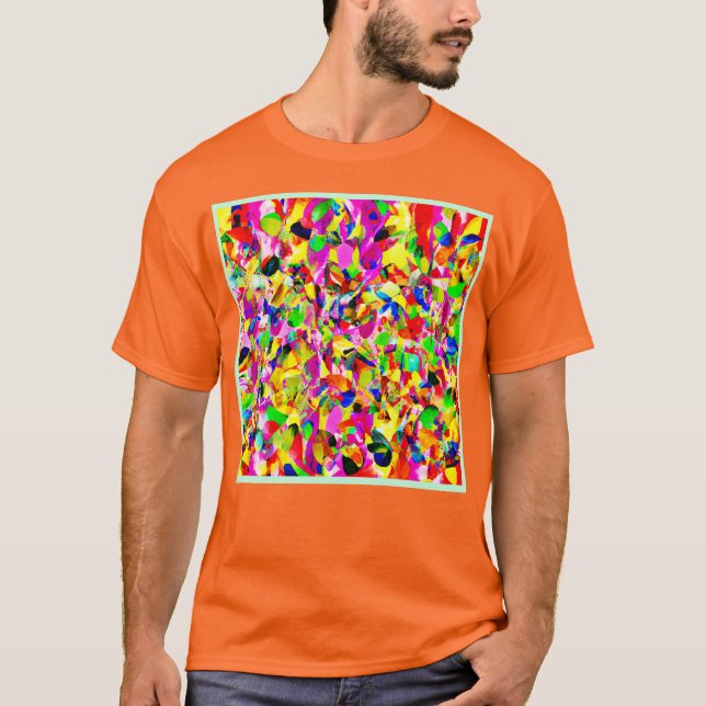 Colorful Abstract Spectrum Pattern T-Shirt (Front)