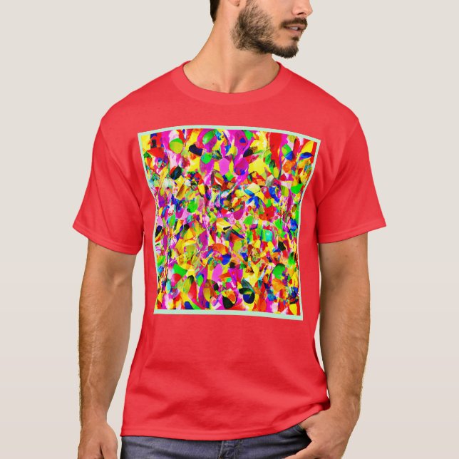 Colorful Abstract Spectrum Pattern T-Shirt (Front)
