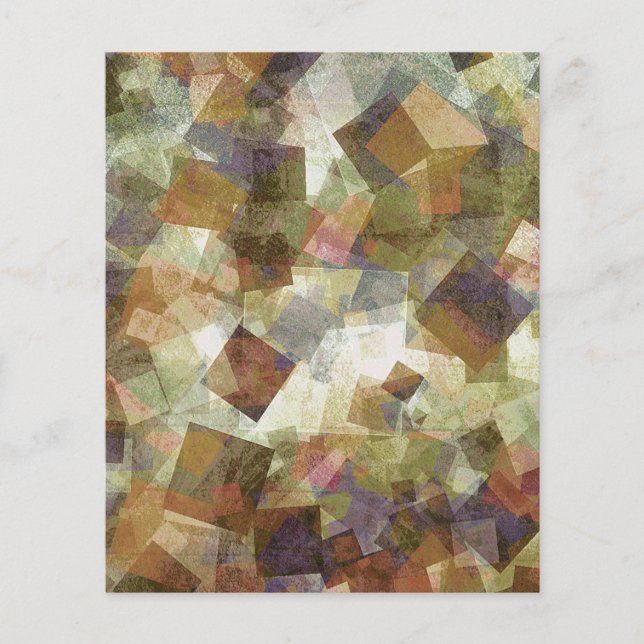 Colorful abstract squares scrapbook background pap (Front)