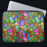 Colorful Abstract Stained Glass Window Laptop Sleeve<br><div class="desc">Vibrant stained glass window featuring a diversity of colorful geometric patterns,  showcasing artistic and decorative work with a vivid arrangement of polygons. Ideal for illustrating concepts of creativity,  patterns,  and vibrant decoration.</div>
