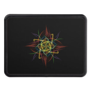 Colorful Abstract Star Trailer Hitch Cover