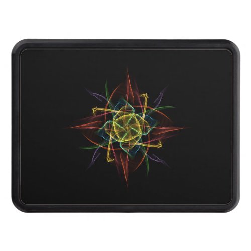Colorful Abstract Star Trailer Hitch Cover