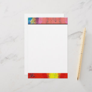 Colorful abstract stationery