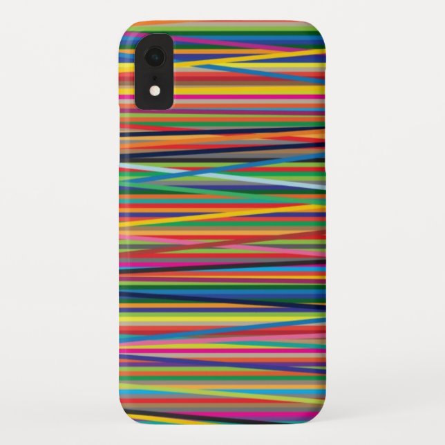 Colorful abstract stripes design Case-Mate iPhone case (Back)