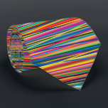 Colorful abstract stripes design neck tie<br><div class="desc">Colorful abstract stripes design</div>