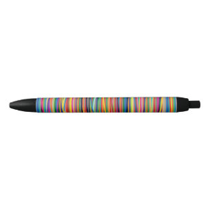 Colorful abstract stripes design pen