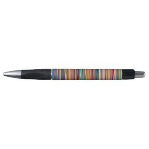 Colorful abstract stripes design pen