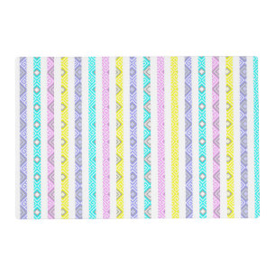 Colorful abstract stripes design placemat