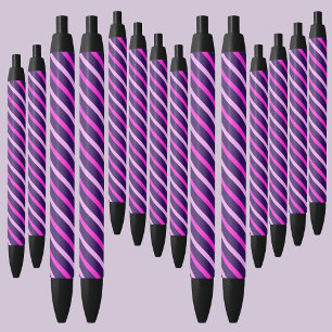 Colorful Abstract Stripes Pattern Pen
