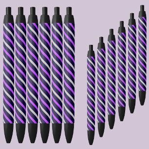 Colorful Abstract Stripes Pattern Pen