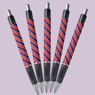 Colorful Abstract Stripes Pattern Pen