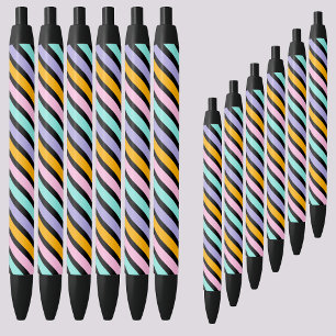Colorful Abstract Stripes Pattern          Pen