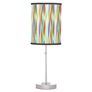 Colorful Abstract Stripes Table Lamp