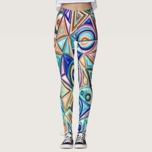 Colorful abstract stylish "Ratti_Creative_Arts" Leggings