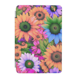 Colorful Abstract Sunflowers #2 - iPad Mini Cover