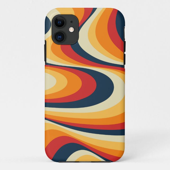 Colorful abstract swirl design Case-Mate iPhone case (Back)