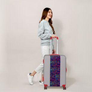Colorful Abstract Swirl Pattern Luggage