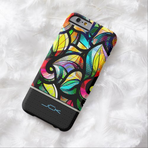 Colorful Abstract Swirls Stained Glass Look Barely There iPhone 6 Case