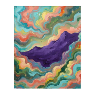 Colorful Abstract Swirls Wall Art Print