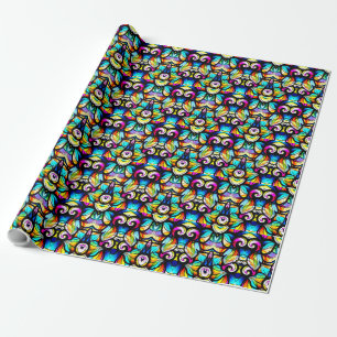 Colorful Abstract Swirls Wrapping Paper