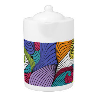 Colorful Abstract Teapot