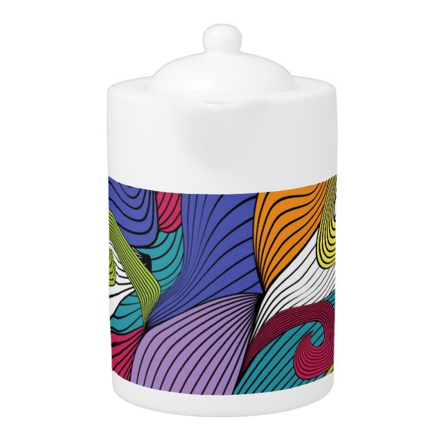 Colorful Abstract Teapot (Front)
