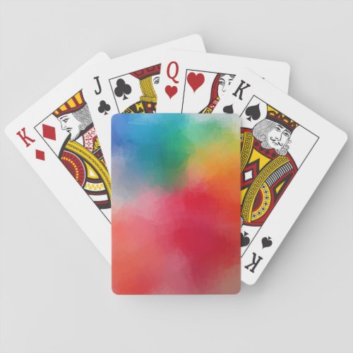 Colorful Abstract Template Custom Elegant Modern Playing Cards