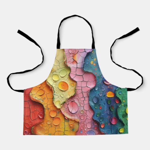 Colorful Abstract Texture Apron