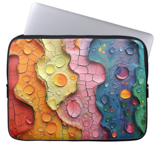 Colorful Abstract Texture Laptop Sleeve