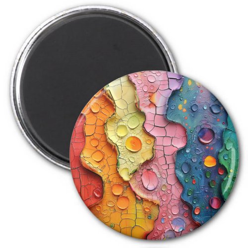 Colorful Abstract Texture Magnet