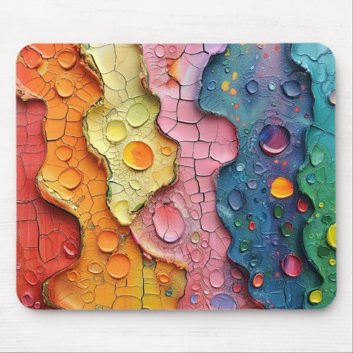 Colorful Abstract Texture Mouse Pad