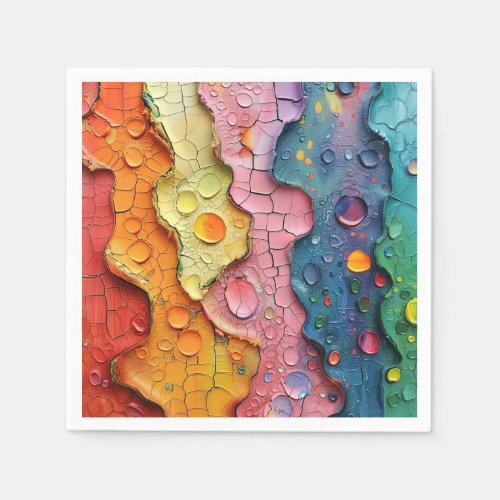Colorful Abstract Texture Napkin