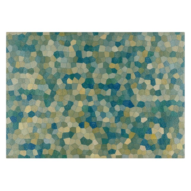 Colorful Abstract Texture Pattern Cutting Board (Front)