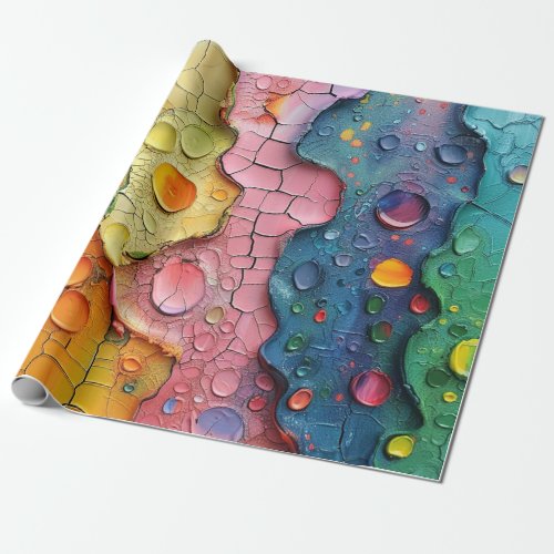 Colorful Abstract Texture Wrapping Paper