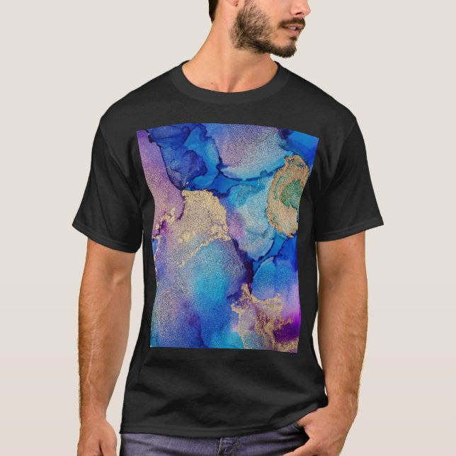 Colorful Abstract: Textured Oil Painting. T-Shirt (Front)