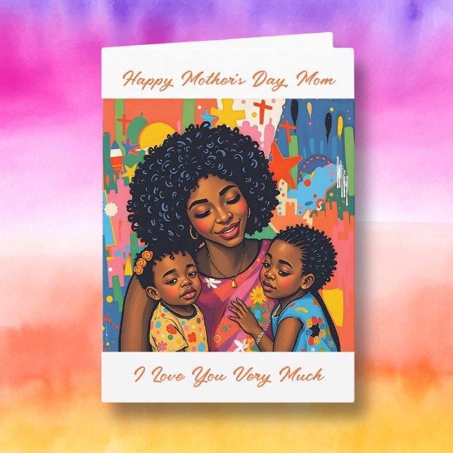 Colorful Abstract Thank You Mom | Mother's Day Card (Creator Uploaded)