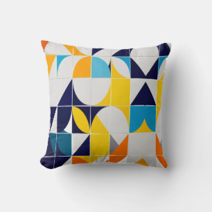 Colorful Abstract Throw Pillow