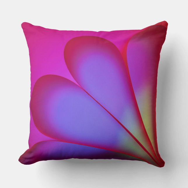  Colorful Abstract Throw Pillow (Front)