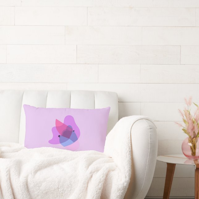 Colorful Abstract Throw Pillow (Couch)